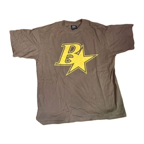 BLACKTAILOR B Star Logo Shirt "Brown Yellow" BKTLife STEM Tee - Mens Medium - Picture 1 of 9